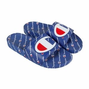 Champion IPO Repeat Slides Blue White Sandals Flip Flops